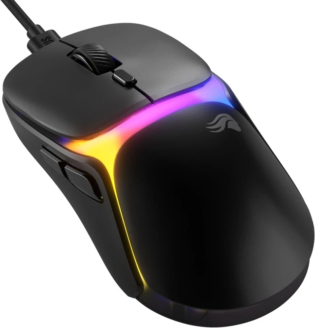 Main image of GLORIOUS Gaming Model O3 Wired Gaming Mouse - Ultralight 54g Weight, 130M Click Optical Switches, 30K DPI BAMF 3.0 Sensor, 750 IPS Tracking, 50G Acceleration, Supports All Grip Types - Black