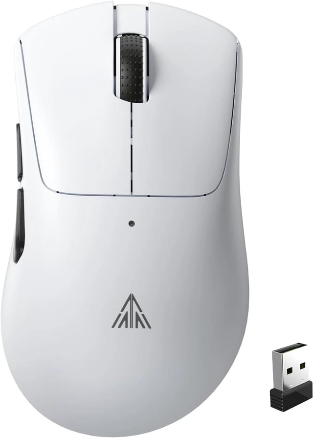 Main image of SOLAKAKA SM805 Lightweight Wireless Gaming Mouse,24000 DPI,Tri-Modes Connection,BT5.0/Type-C Wired/2.4G Wireless Mouse Gaming with 2 Side Buttons, Engineering Grip Custom Mouse for Gamer,White