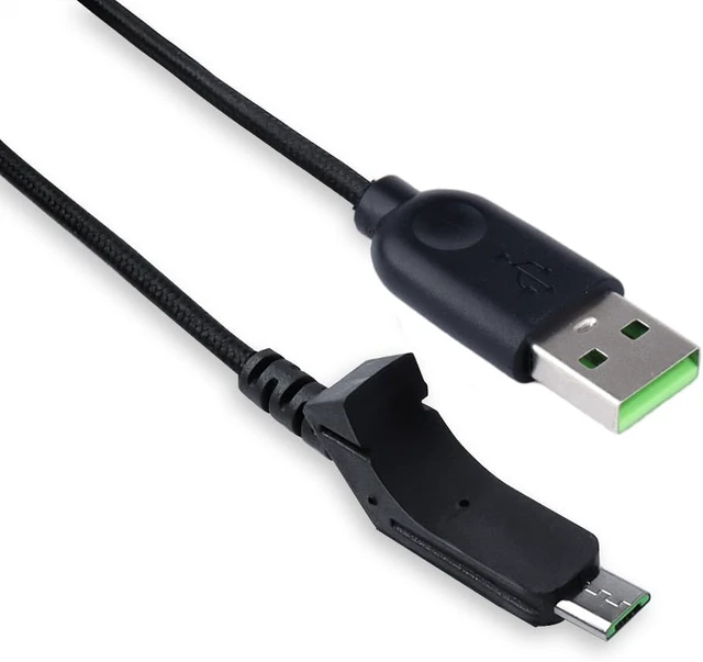 Alt view image 4 of 6 - USB Cable/Line Charging Cable Compatible for Razer Lancehead Wireless Gaming Mouse RZ01-02120100-R3U1