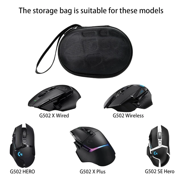 Alt view image 2 of 7 - co2CREA Hard Travel Case for Logitech G502 X Plus/Hero/G309 Gaming Mouse