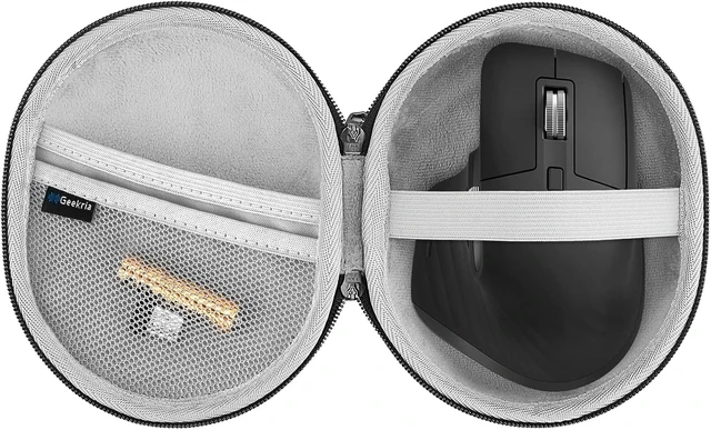 Alt view image 3 of 6 - Geekria Mouse Case Hard, Shell Travel Carrying Case for Gaming Office Mouse, Compatible with Logitech MX Master 3/ 3S/ 2S/ Ergo/ M570/ Ergo M575/ Ergo M575S/ G602/ G604/ MX Ergo/MX Ergo S