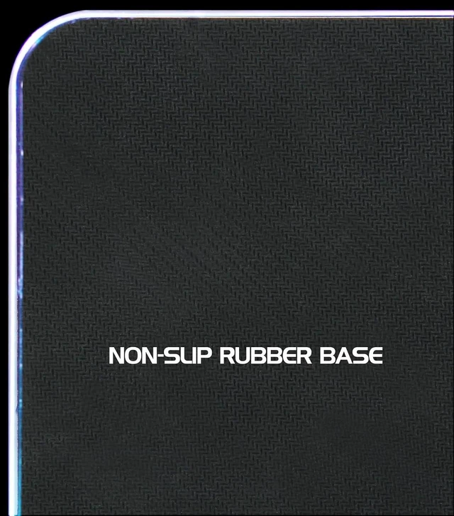 Alt view image 6 of 7 - ENHANCE LED Gaming Mouse Pad RGB - Hard Mouse Pad with 7 Light Up Modes and Brightness Controls - Large Surface (13.75 x 9.8 in) with Glowing Lights and Rubber Non-Slip Grip for Desktop Gamers