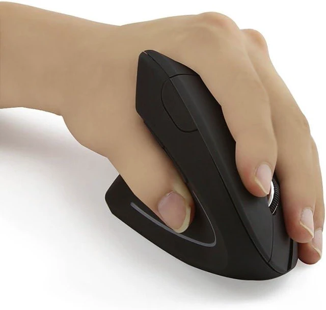Alt view image 6 of 6 - Wireless Mouse Ergonomic Vertical Left-Handed Mouse Ergo LED Light High Precision Optical Cordless Lightweight Left Hand Mice Women Men Gift for PC Computer Laptop Mac Office,1600 DPI,Side Buttons