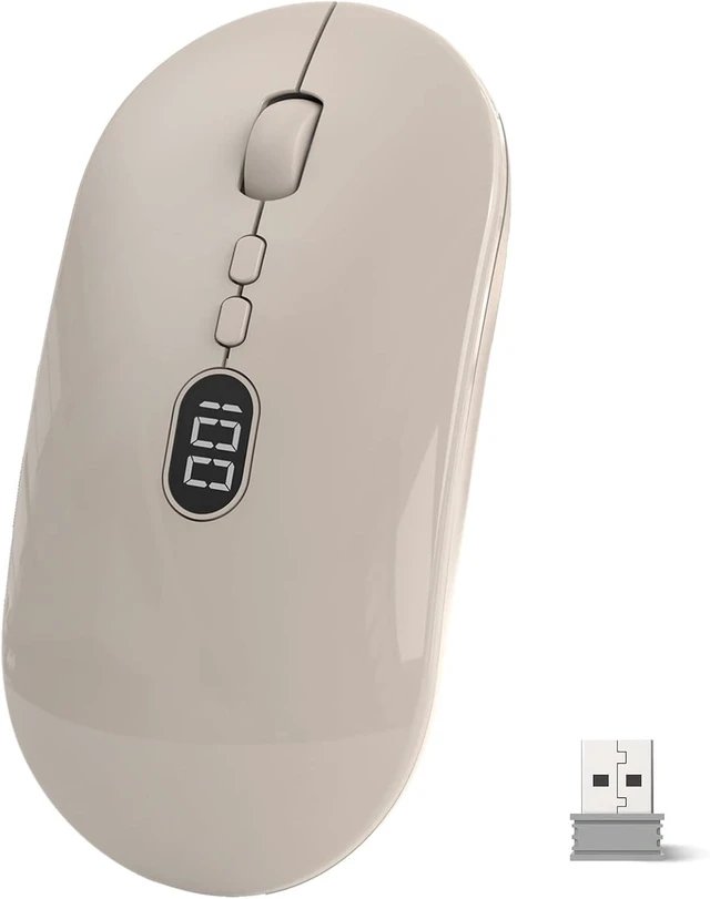 Main image of MAGIC-REFINER X1 Wireless Computer Mouse with Battery Level Visible
