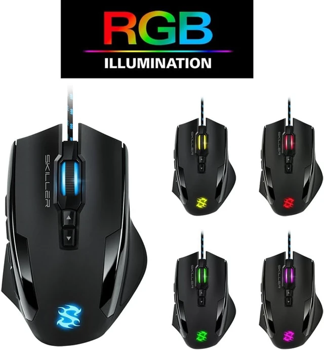 Alt view image 7 of 7 - Sharkoon Skiller SGM1 Wired Optical Gaming Mouse