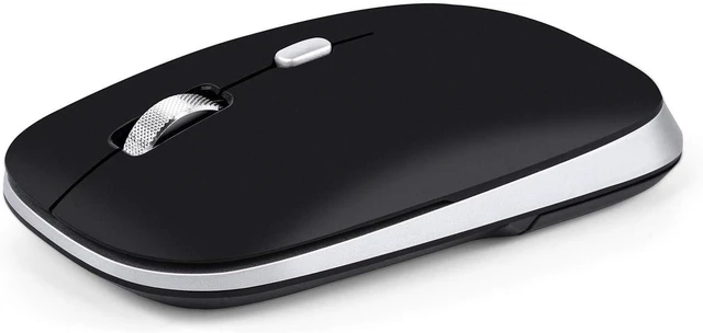 Main image of PINKCAT Bluetooth Mouse, Slim Silent Bluetooth 5.0 & 4.0 Wireless Mouse, 3 Adjustable DPI Portable Optical Computer Mice for Laptop, PC, Notebook, Computer, MacBook - (Black)