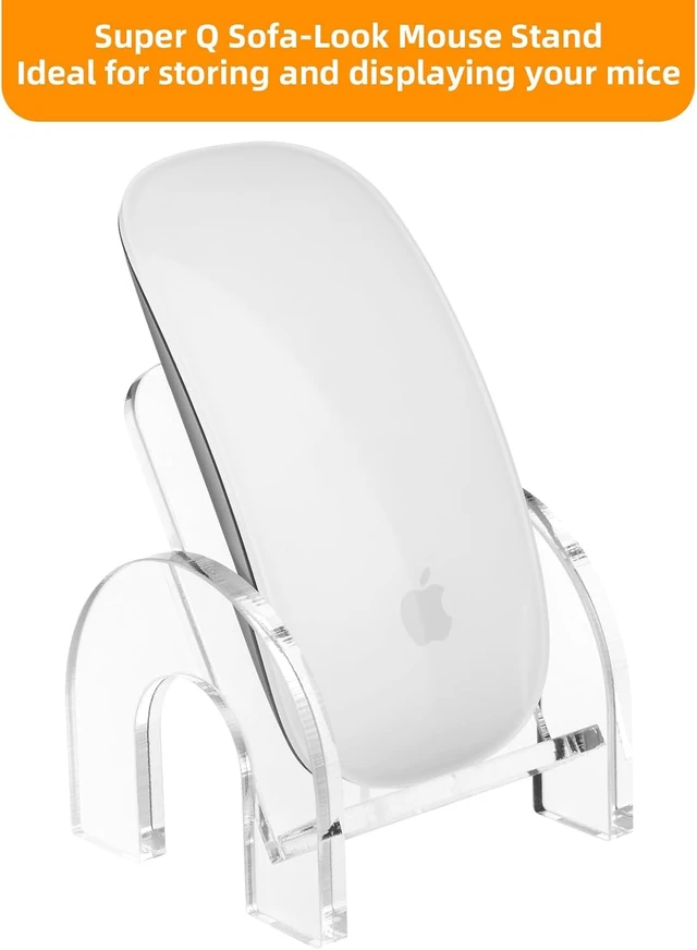 Alt view image 4 of 7 - Mouse Holder Stand for Apple Magic Mouse 1 & 2 Easy Charging