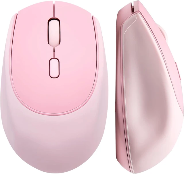 Main image of YUNZII C2 Silicone Wireless Mouse 1600 DPI Optical 2.4GHz (Pink)