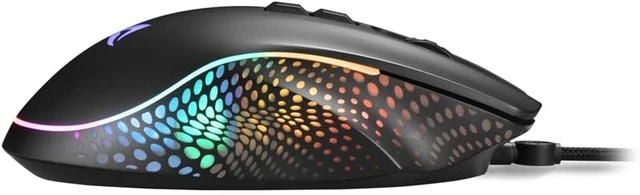 Alt view image 3 of 7 - Sharkoon Shark Force 3 USB Wired Gaming Mouse, Black