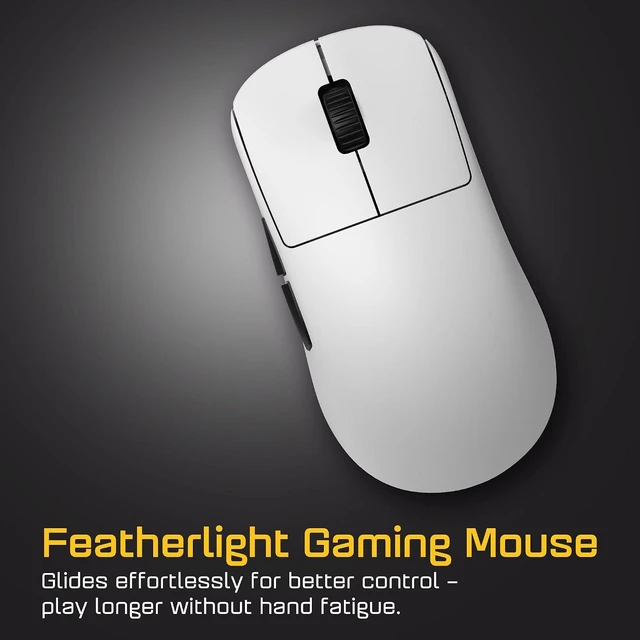 Alt view image 5 of 7 - ENDGAME GEAR OP1w 4k v2 Wireless Gaming Mouse White 30K DPI Optical Sensor, 4000Hz Polling, Hot-Swappable Switches & Claw-Grip Design