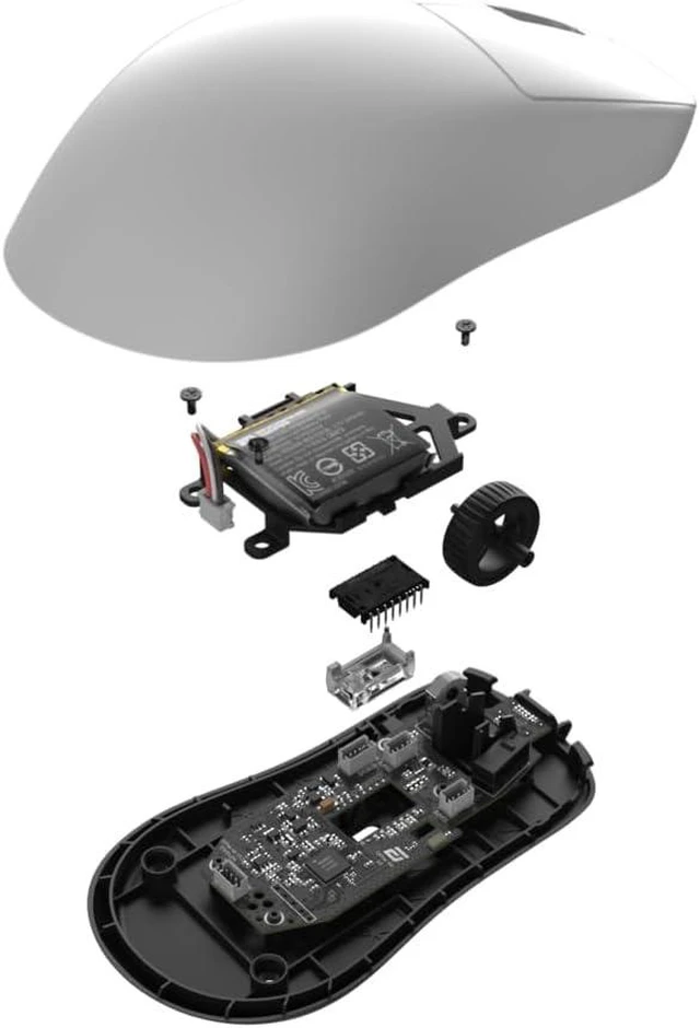 Alt view image 7 of 7 - ENDGAME GEAR OP1w 4k v2 Wireless Gaming Mouse White 30K DPI Optical Sensor, 4000Hz Polling, Hot-Swappable Switches & Claw-Grip Design