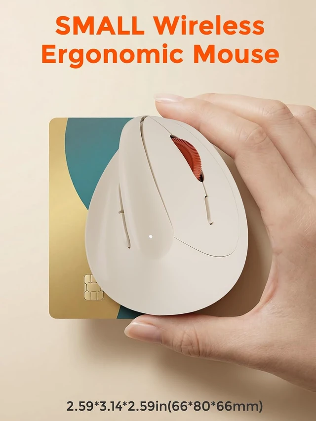 Alt view image 2 of 7 - DAREU Ergonomic Vertical Wireless Mouse for Small Hands