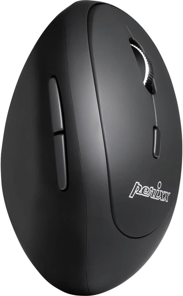 Alt view image 4 of 7 - Perixx PERIMICE-819B Bluetooth Portable Vertical Mouse - Wireless 3-in-1 Multi-Device Spec - Silent-Click - Portable Compact Size - Black - Right Handed