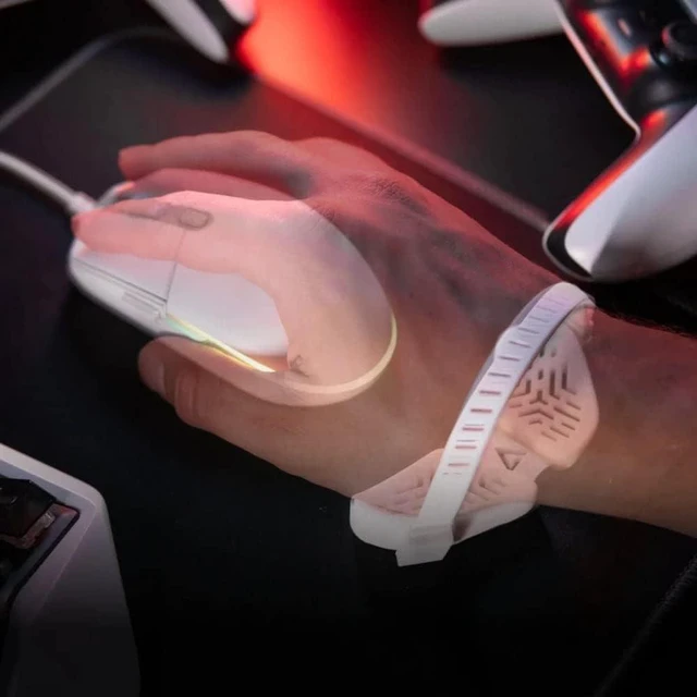 Alt view image 3 of 3 - DELTAHUB Carpio G2.0 - Advanced Ergonomic Right-Handed Gaming Wrist Rest for Mouse - Superior Support for Serious Gamers - Anti-Fatigue, Smooth Glide (Small, Right, White)