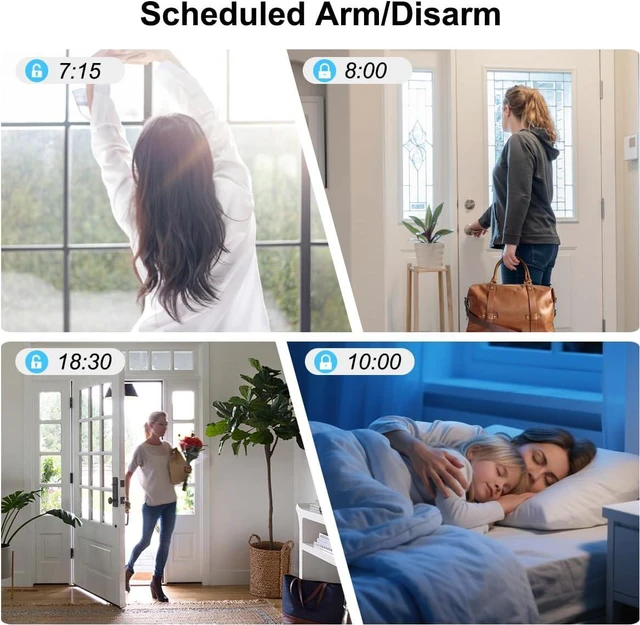 Alt view image 6 of 7 - 125dB WiFi PIR Motion Sensor Alarm Indoor, with Wireless DIY Smart Door/Window Alarm for Home Security with Phone APP Alert 4 Pieces-Kit, for Driveway, Shed, Home, Van, Shop