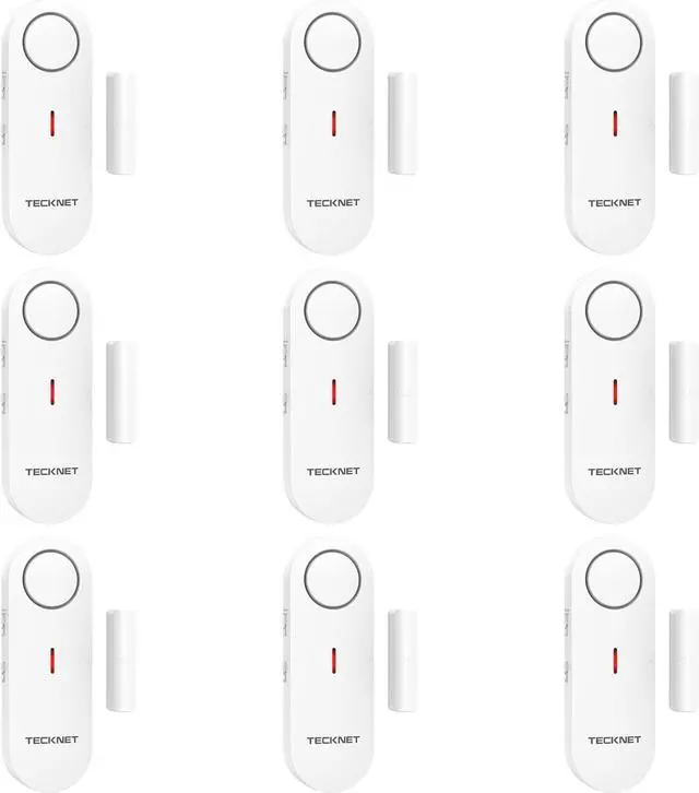 Main image of Door Alarms for Kids Safety, Window Alarm Pool Alarms Door Alarm for Home Security, 2-in-1 Alarm & Chime, 3-Level Volume Control, Wireless Alarm for House Hotel Cars Sheds Caravans (9 Pack)
