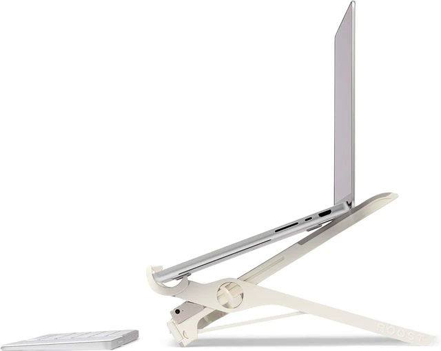 Alt view image 3 of 5 - V3 Plus - Ultra Portable and Adjustable Laptop Stand - Quick-Release Height Adjustment 5 to 14 inch Screen Lift Patented Rigid Folding Structure and Self-Adjustings Laptop Grips