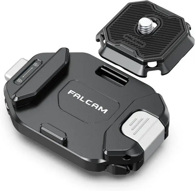 Main image of F38 Backpack Camera Clip V2 with Plate, Arca-Swiss Quick Release, 30kg/66lb Heavy Load, Dyneema Safety Strap, Belt & Strap Mount for DSLR Action Mirrorless Black