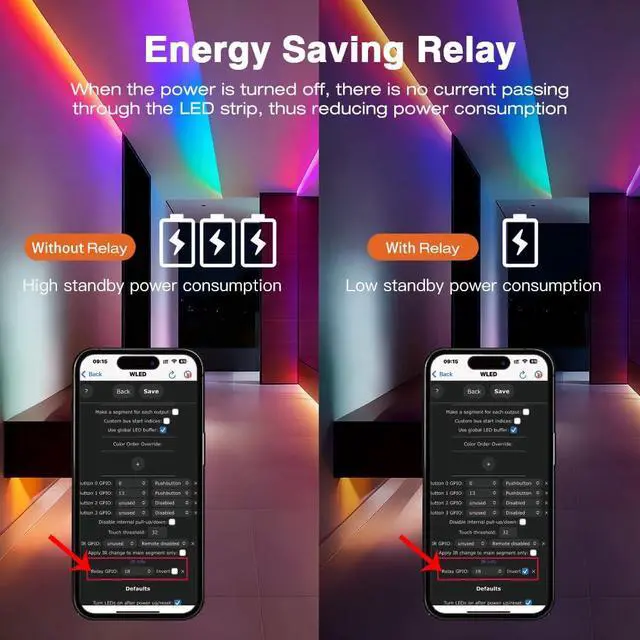 Alt view image 6 of 7 - Elite 4 Channel ESP32 WLED LED Strip Light Controller Ethernet WiFi Dual Control Sound Reactive UART Energy Save Relay 20A Pluggable Fuse Level Shifter WS2811/12 SK6812 WS2815 Addressable LED