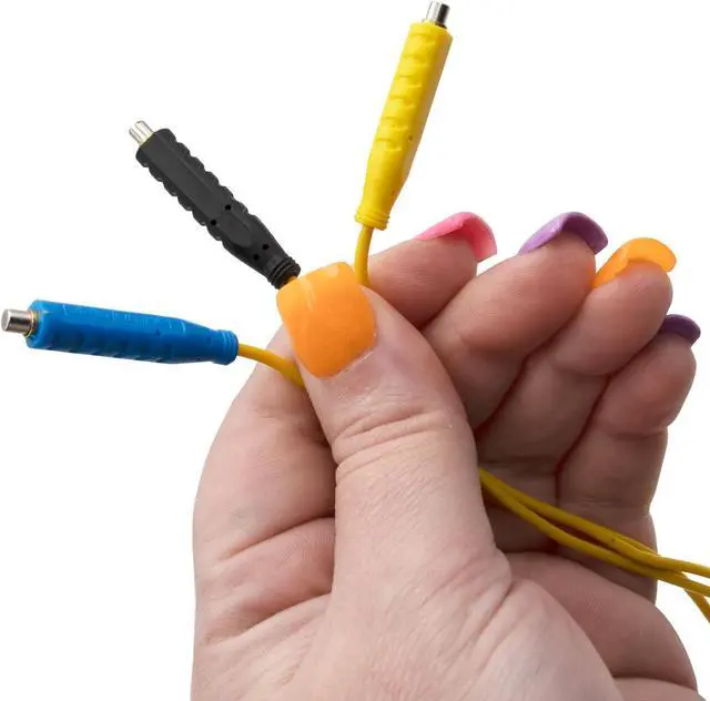 Alt view image 6 of 7 - Magnetic Test Lead 3 Pack 20 Inch Magjumper 30 VAC Yellow Blue Black
