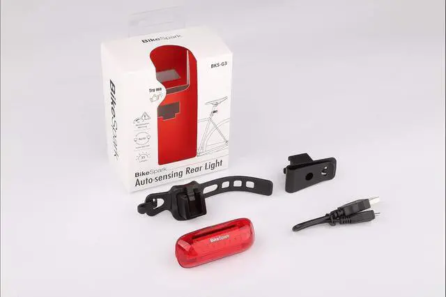 Alt view image 4 of 6 - Auto-Sensing Rear Light G3 -Superbright LED Bike Tail Light - Auto On/Off & Deceleration Flash by Motion Sensing - USB Rechargeable - IPX5 - Made in Taiwan