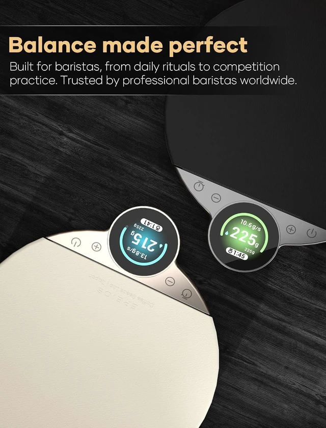 Alt view image 4 of 7 - Balance Pro Smart Coffee Scale with Timer & Water Flow Rate