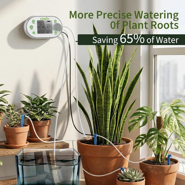 Alt view image 7 of 7 - Smart Sensor Automatic Plant Waterer for 15 Pots, 770 Watering Combinations