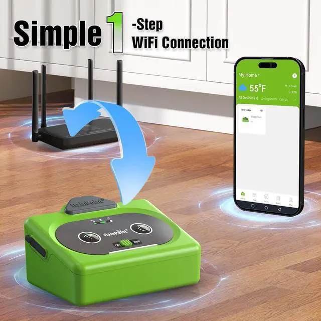 Alt view image 2 of 7 - Direct WiFi Connection Smart Auto Plant Waterer Indoor Drip Irrigation System Kit Local Storage Memory,WiFi-Enable APP Control,Adjustable Water Output Water 10-15 Plants