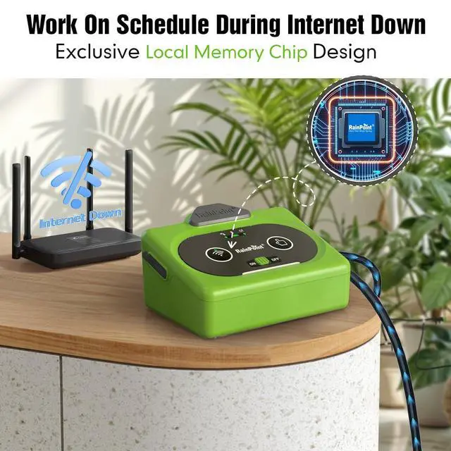 Alt view image 3 of 7 - Direct WiFi Connection Smart Auto Plant Waterer Indoor Drip Irrigation System Kit Local Storage Memory,WiFi-Enable APP Control,Adjustable Water Output Water 10-15 Plants