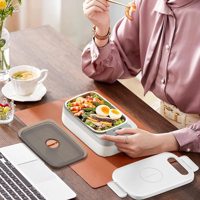 Alt view image 4 of 6 - Cordless Heated Lunch Box, 18W Portable Food Warmer for Men Women