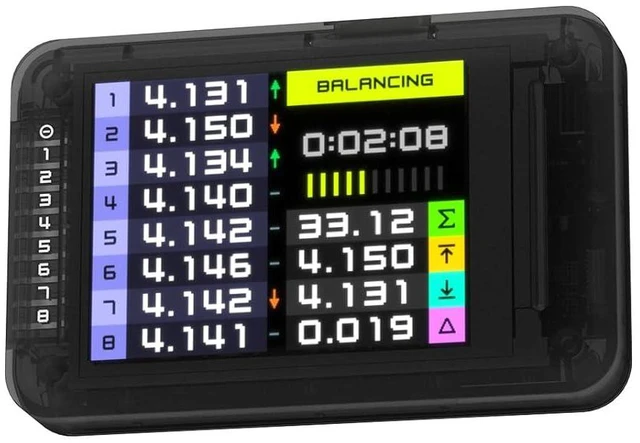 Main image of Lipo Active Balancer with Voltage Display for 2s to 8s RC Batteries, 3A Fast Balancing, Smart Battery Checker Tester Monitor for Lifepo4 Lithium LiPo - BL8