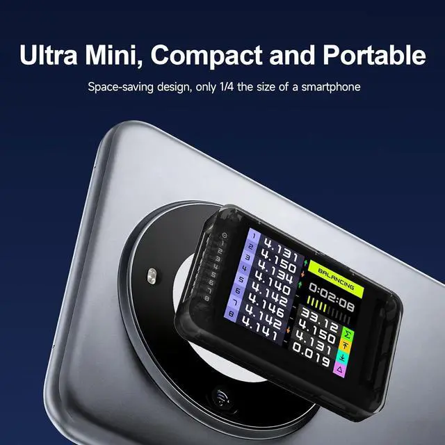 Alt view image 6 of 7 - BL8 LiPo Battery Tester 2S-8S Smart Active Balancer XH2.54 Cell Voltage Tester for RC Batteries with High-Precision Color Screen App and Remote Control