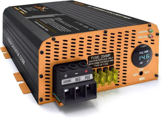 Main image of RV Converter 55 Amp | RV Power Converter & Battery Charger | Lithium and Lead Acid Charging | 120VAC to 12VDC | 13V to 16.5V Adjustable Operating Range