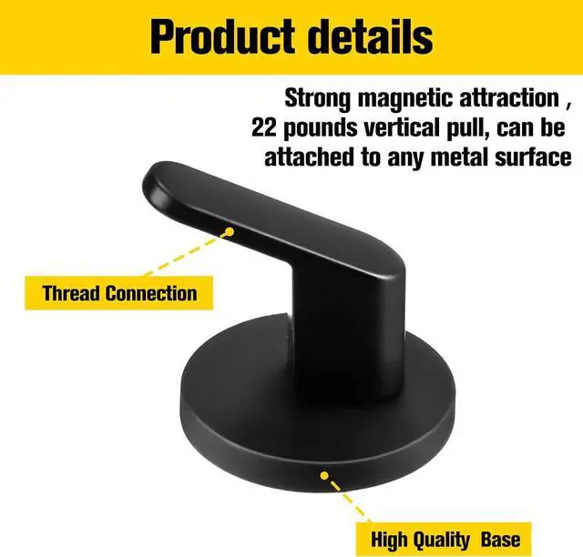Alt view image 4 of 7 - Kanayu 10 Pcs Magnetic Hooks Heavy Duty Magnetic Wreath Hanger, Magnet Tool Holder Garage Storage Tool Organizer Hanger for Refrigerator Kitchen Doors