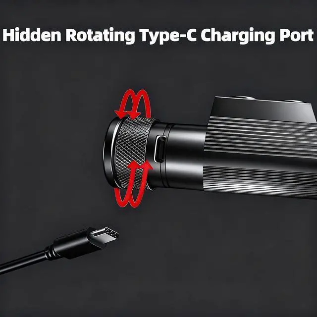 Alt view image 4 of 7 - Headlamp LED Rechargeable - 1600 Lumen Super Bright USB Rechargeable Headlight - IP65 Waterproof Head Lamp with 10 Modes for Outdoor Hiking,Camping,Fishing(H35pro-White & Red)