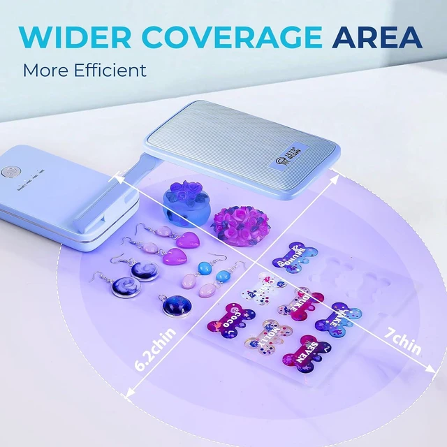 Alt view image 3 of 7 - Cordless UV Resin Lamp, Rechargeable, 2-Hour Battery