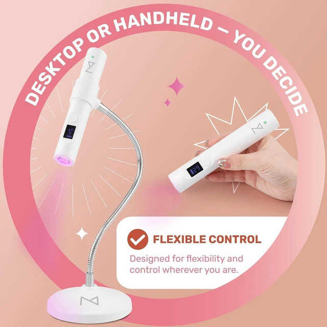 Alt view image 4 of 7 - GlaCure GO LED & UV Nail Flash Cure Lap with Touch Screen