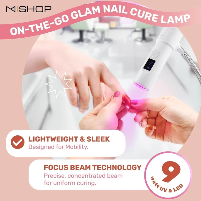 Alt view image 5 of 7 - GlaCure GO LED & UV Nail Flash Cure Lap with Touch Screen