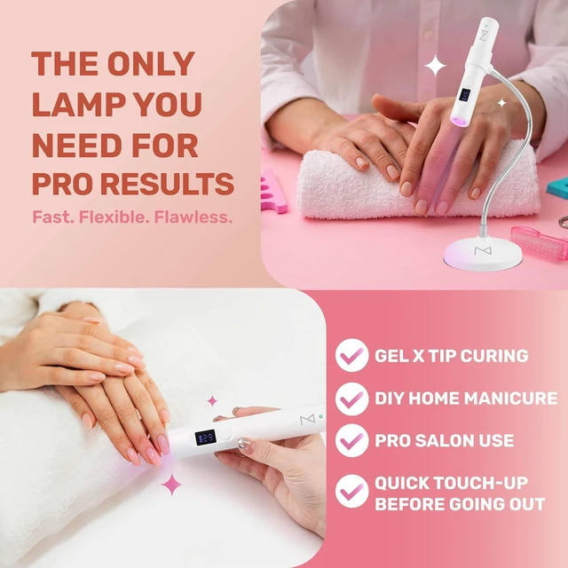 Alt view image 6 of 7 - GlaCure GO LED & UV Nail Flash Cure Lap with Touch Screen