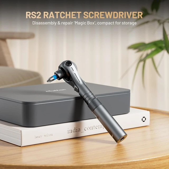 Alt view image 4 of 7 - 40-in-1 Magnetic Ratchet Screwdriver Set Detachable Handle, 180° Ratchet Head, 45-Tooth Mechanism, Tool Kit with Case for Computer & Electronics Repair, Home & DIY