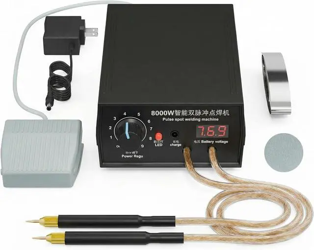 Main image of 8000W Spot Welder,Handheld Spot Welder,Portable Spot Welder Machine DIY Kit,High Power Handheld Spot Welding Machine,with nickel strip and spot welding pen,for 18650 Battery Pack Welding Tools