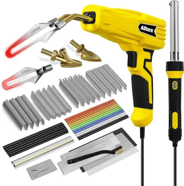 Main image of Plastic Welder,Plastic Welding Kit 3 in 1,Plastic Repair Welder Kit,1000pcs Plastic Welding Staples,Plastic Welding Rods Kit,Repair for Most Thermoset Plastics,Yellow