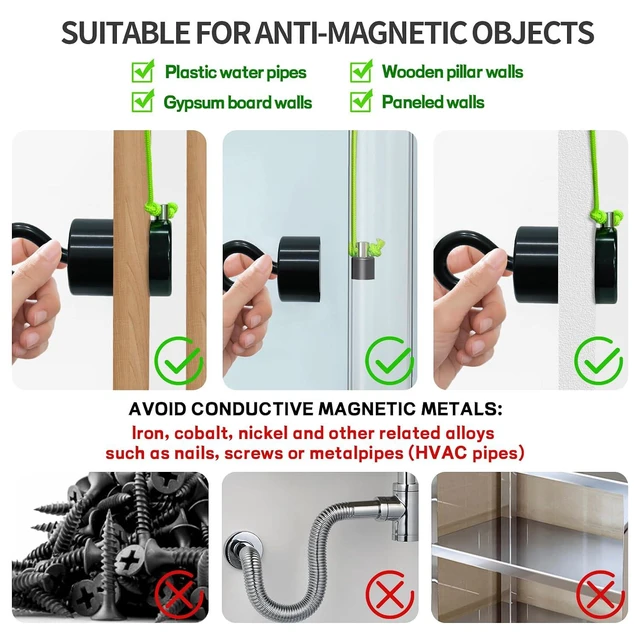 Alt view image 3 of 7 - Magnetic Wire Puller Kit with Strong Magnet Efficient Fish Tape for Running Wires, Coaxial & Electrical Cables Behind Walls, Indoor/Outdoor Wiring Tool