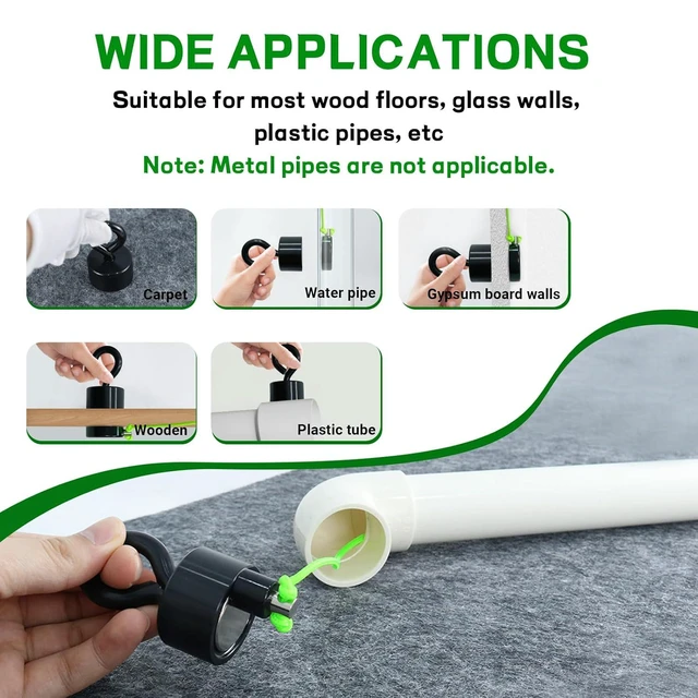Alt view image 6 of 7 - Magnetic Wire Puller Kit with Strong Magnet Efficient Fish Tape for Running Wires, Coaxial & Electrical Cables Behind Walls, Indoor/Outdoor Wiring Tool