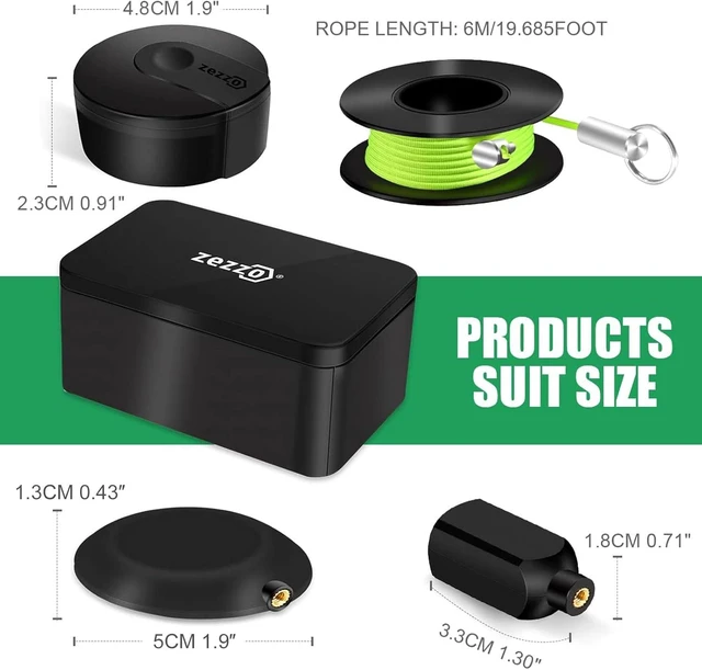 Alt view image 2 of 6 - Magnetic Wire Puller & Fish Tape System Coaxial & Electrical Cable Pull/Push Kit for Behind Walls, Indoor, Home Office, Outdoor & Garden