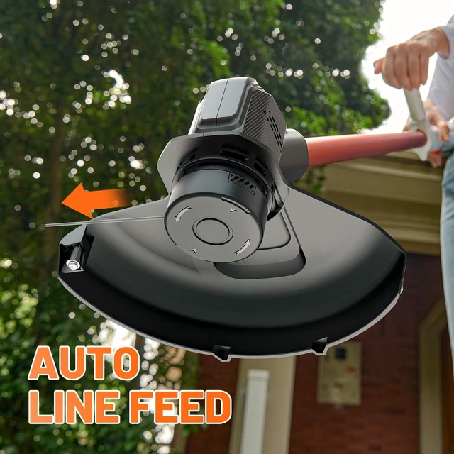 Alt view image 5 of 7 - U20 Handy+ 20V Cordless Weed Wacker (12 Inch) String Trimmer & Weed Eater with 2.0Ah Battery, Grass Trimmer for Garden, Yard & Farm