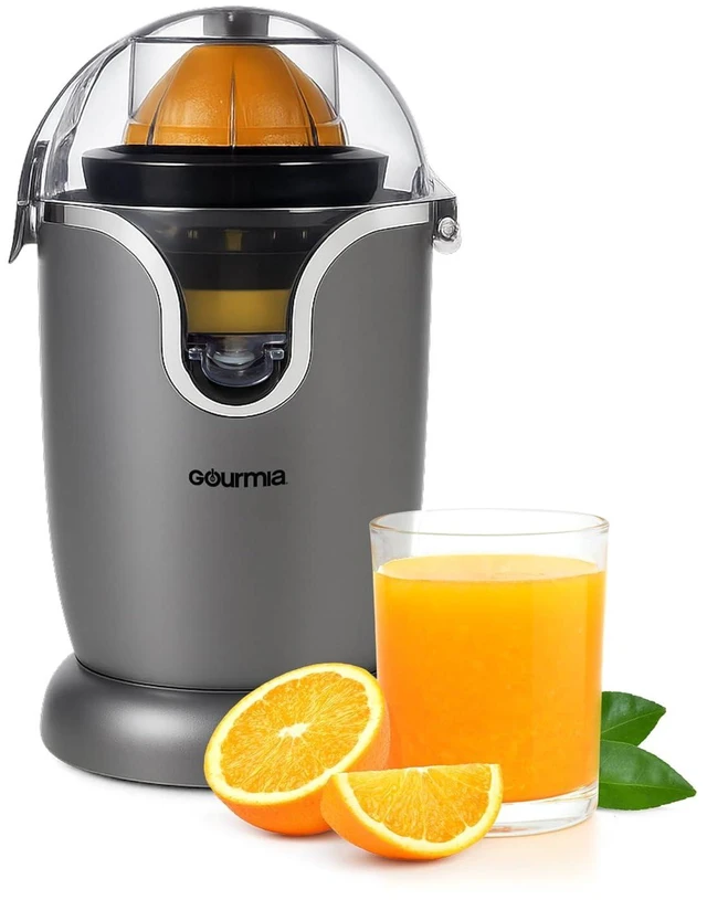 Main image of Automatic Citrus Juicer with 17 oz Capacity & One-Touch Operation Universal Cone, Anti-Drip Spout, Dishwasher-Safe Parts, Compact Quiet 60W Motor