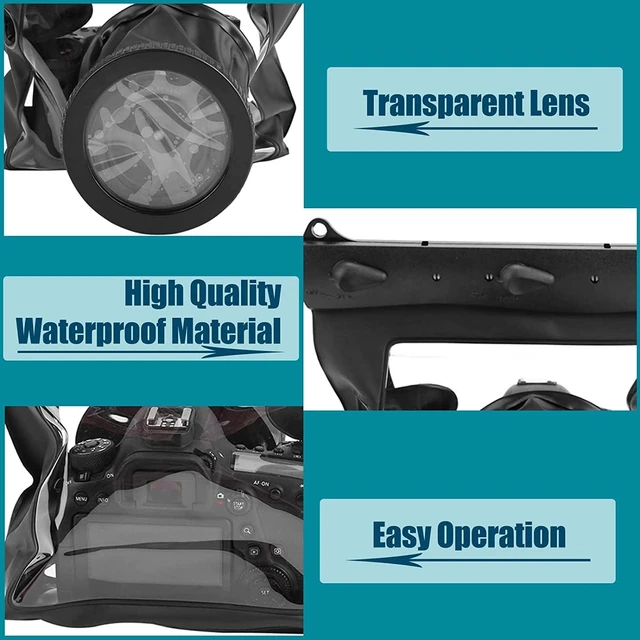 Alt view image 5 of 7 - Universal Diving Case Bag (20M) Portable Underwater Photography Housing Cage for DSLR Cameras (Black)