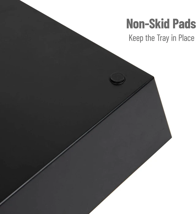 Alt view image 5 of 7 - Snack Tray, Countertop Organizer, Snack Tray, Pantry, Breakroom, Kitchen, Black