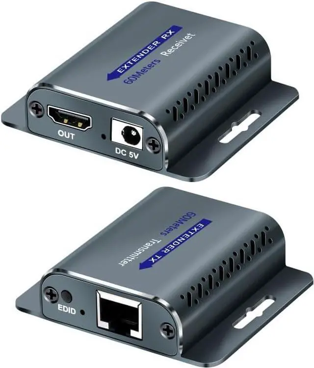 Main image of HDMI Extender Over CAT5e/6,HDMI Over Ethernet,HD MI Over cat6 with 200 FT for 1080@60Hz,RJ45 to HD Converter Plug & Play with 5V Power Adapter